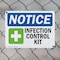 Signmission Infection Control Kit, 24 in W x Rectangle, Plastic OS-2PACK-NS-P-1824-L-13698 - alternate 3
